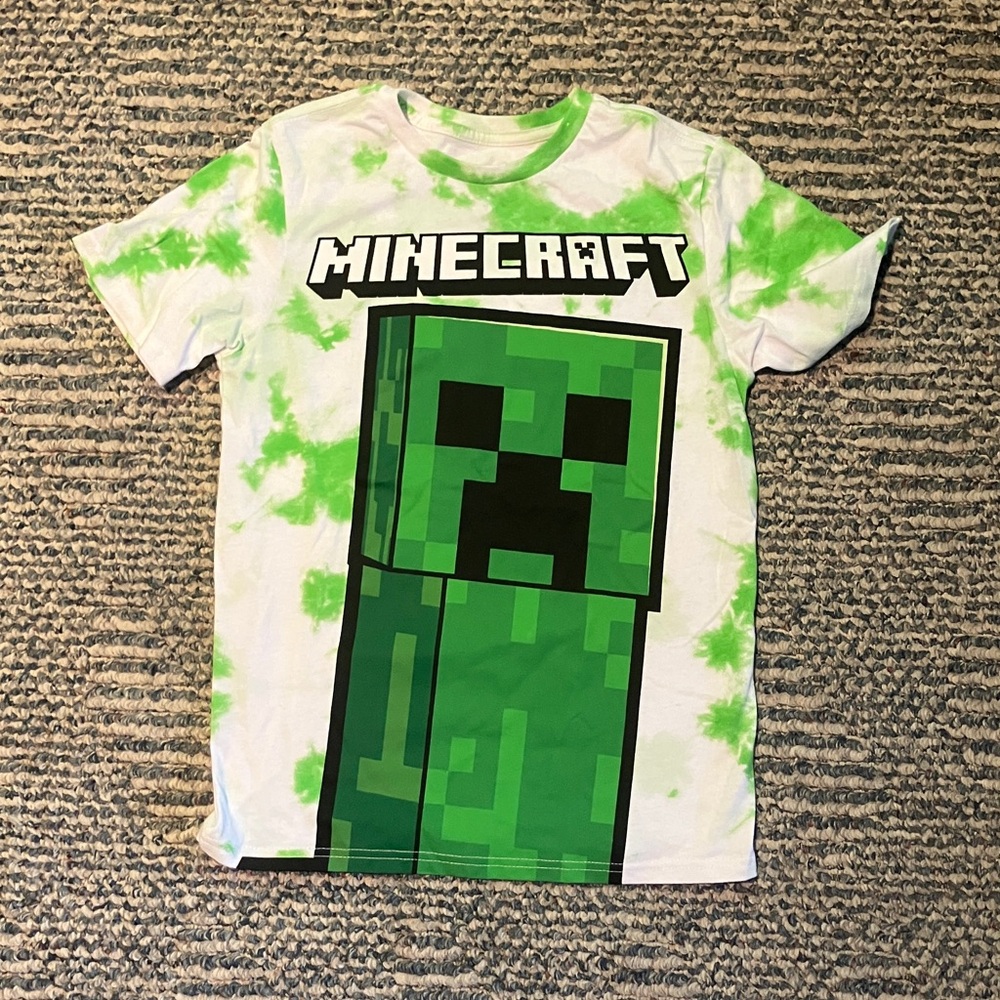 Kids Green Minecraft T-Shirt